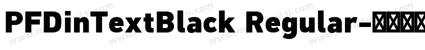 PFDinTextBlack Regular字体转换